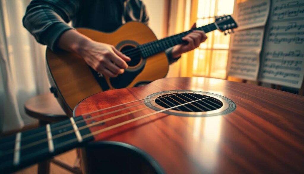 how to tune a guitar without a tuner