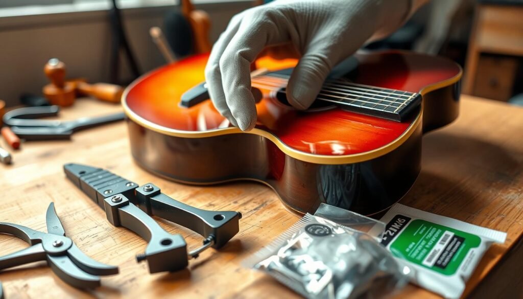 restring acoustic guitar restring acoustic guitar